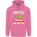 Camping Weekend Forecast Funny Alcohol Beer Mens 80% Cotton Hoodie Azelea