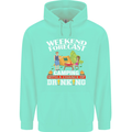 Camping Weekend Forecast Funny Alcohol Beer Mens 80% Cotton Hoodie Peppermint