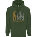 Can I Metal Detect Funny Detecting Detector Childrens Kids Hoodie Forest Green