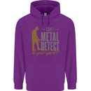 Can I Metal Detect Funny Detecting Detector Childrens Kids Hoodie Purple