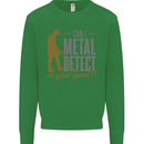 Can I Metal Detect Funny Detecting Detector Kids Sweatshirt Jumper Irish Green