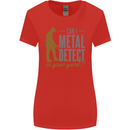 Can I Metal Detect Funny Detecting Detector Womens Wider Cut T-Shirt Red