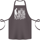 Can I Metal Detect In Your Yard Detecting Cotton Apron 100% Organic Dark Grey