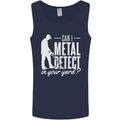 Can I Metal Detect In Your Yard Detecting Mens Vest Tank Top Navy Blue
