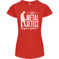 Can I Metal Detect In Your Yard Detecting Womens Petite Cut T-Shirt Red