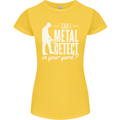 Can I Metal Detect In Your Yard Detecting Womens Petite Cut T-Shirt Yellow