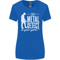 Can I Metal Detect In Your Yard Detecting Womens Wider Cut T-Shirt Royal Blue