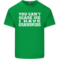 Can't Scare Me Grandkids Grandparent's Day Mens Cotton T-Shirt Tee Top Irish Green
