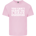 Can't Scare Me Grandkids Grandparent's Day Mens Cotton T-Shirt Tee Top Light Pink