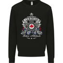Canadian Biker Attitude Motorbike Canada Mens Sweatshirt Jumper Black
