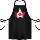 Canadian Maple Leaf Flag Canada Beaver Cotton Apron 100% Organic Black