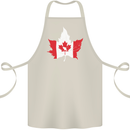 Canadian Maple Leaf Flag Canada Beaver Cotton Apron 100% Organic Natural