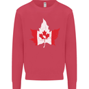Canadian Maple Leaf Flag Canada Beaver Mens Sweatshirt Jumper Heliconia