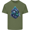 Cannabis Bud Drugs Marijuana Weed Mens Cotton T-Shirt Tee Top Military Green