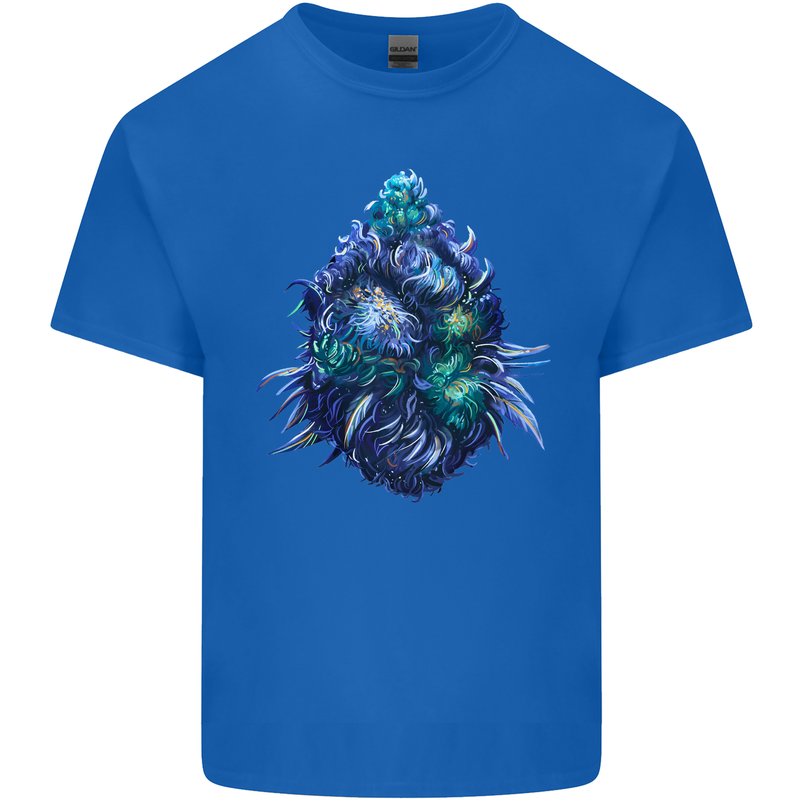 Cannabis Bud Drugs Marijuana Weed Mens Cotton T-Shirt Tee Top Royal Blue
