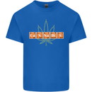 Cannabis Periodic Table Chemistry Weed Mens Cotton T-Shirt Tee Top Royal Blue