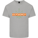 Cannabis Periodic Table Chemistry Weed Mens Cotton T-Shirt Tee Top Sports Grey