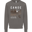 Canoe Adventure Canoeing Kayak Kayaking Mens Sweatshirt Jumper Charcoal