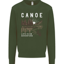 Canoe Adventure Canoeing Kayak Kayaking Mens Sweatshirt Jumper Forest Green