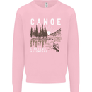 Canoe Adventure Canoeing Kayak Kayaking Mens Sweatshirt Jumper Light Pink