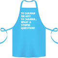 Caranan or Not to? What a Stupid Question Cotton Apron 100% Organic Turquoise