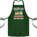 Caravan Weekend Forecast Caravanning Cotton Apron 100% Organic Forest Green