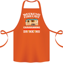 Caravan Weekend Forecast Caravanning Cotton Apron 100% Organic Orange