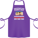 Caravan Weekend Forecast Caravanning Cotton Apron 100% Organic Purple