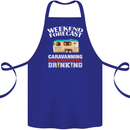 Caravan Weekend Forecast Caravanning Cotton Apron 100% Organic Royal Blue