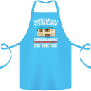 Caravan Weekend Forecast Caravanning Cotton Apron 100% Organic Turquoise