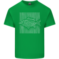 Carp Lines Fishing Fisherman Fish Angling Kids T-Shirt Childrens Irish Green
