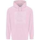 Carp Lines Fishing Fisherman Fish Angling Mens 80% Cotton Hoodie Light Pink