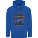 Carpenter Woodworker No App For That Mens 80% Cotton Hoodie Royal Blue