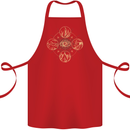 Celestial Elements Astrology Star Sign Cotton Apron 100% Organic Red