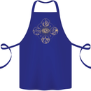 Celestial Elements Astrology Star Sign Cotton Apron 100% Organic Royal Blue
