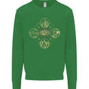 Celestial Elements Astrology Star Sign Kids Sweatshirt Jumper Irish Green
