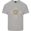 Celestial Elements Astrology Star Sign Mens Cotton T-Shirt Tee Top Sports Grey