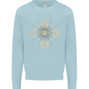 Celestial Elements Astrology Star Sign Mens Sweatshirt Jumper Light Blue
