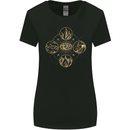 Celestial Elements Astrology Star Sign Womens Wider Cut T-Shirt Black