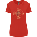 Celestial Elements Astrology Star Sign Womens Wider Cut T-Shirt Red