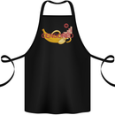 Censored Banana Funny Rude Sexy Cotton Apron 100% Organic Black