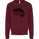 Chameleon Reinvent Yourself Mens Sweatshirt Jumper Maroon