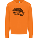Chameleon Reinvent Yourself Mens Sweatshirt Jumper Orange