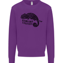 Chameleon Reinvent Yourself Mens Sweatshirt Jumper Purple