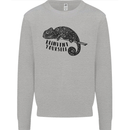 Chameleon Reinvent Yourself Mens Sweatshirt Jumper Sports Grey
