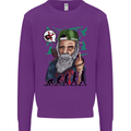 Charles Darwin Evolution Atheist Atheism Kids Sweatshirt Jumper Purple