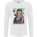 Charles Darwin Evolution Atheist Atheism Mens Long Sleeve T-Shirt White