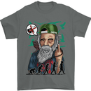 Charles Darwin Evolution Atheist Atheism Mens T-Shirt Cotton Gildan Charcoal
