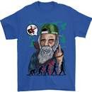 Charles Darwin Evolution Atheist Atheism Mens T-Shirt Cotton Gildan Royal Blue