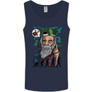 Charles Darwin Evolution Atheist Atheism Mens Vest Tank Top Navy Blue